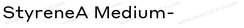 StyreneA Medium字体转换